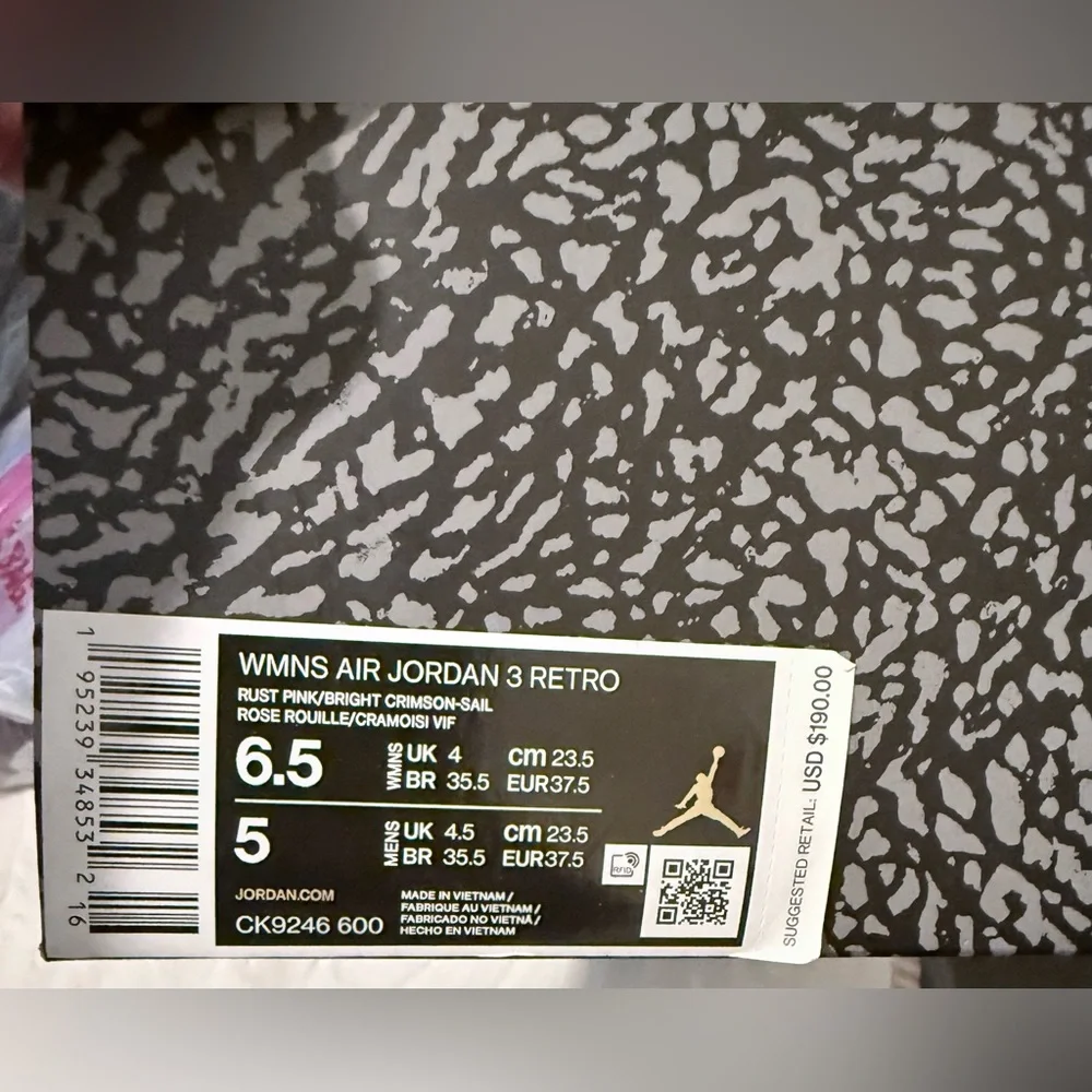 Wmns Air Jordan 3 Retro 'Rust Pink' v - Picture 3 of 7